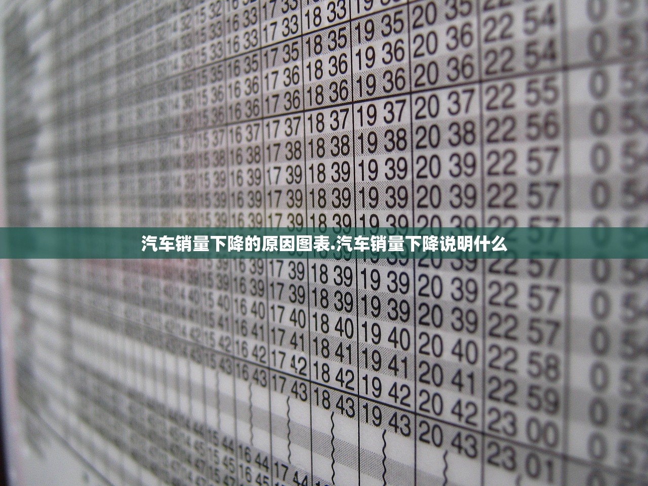 汽车销量下降的原因图表.汽车销量下降说明什么
