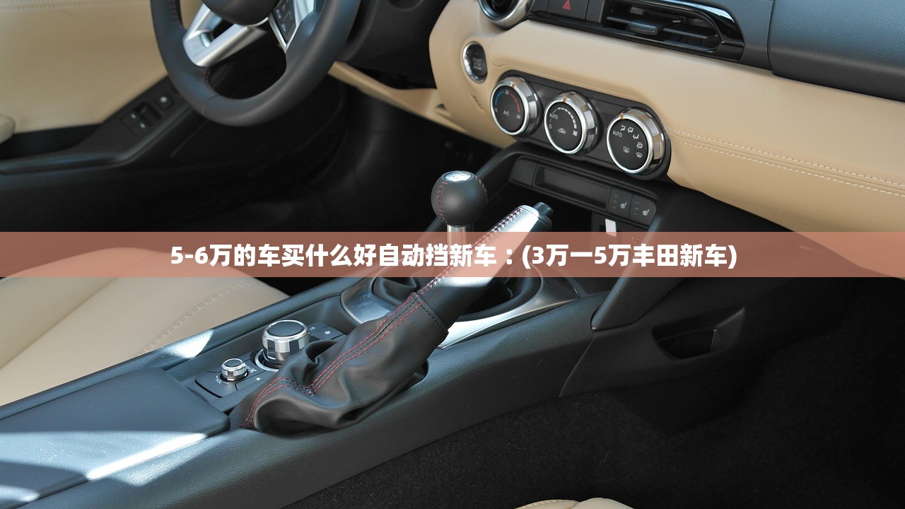 5-6万的车买什么好自动挡新车︰(3万一5万丰田新车)