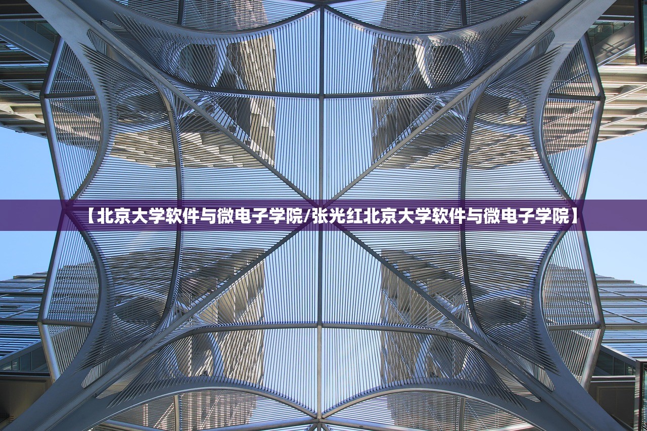 【北京大学软件与微电子学院/张光红北京大学软件与微电子学院】