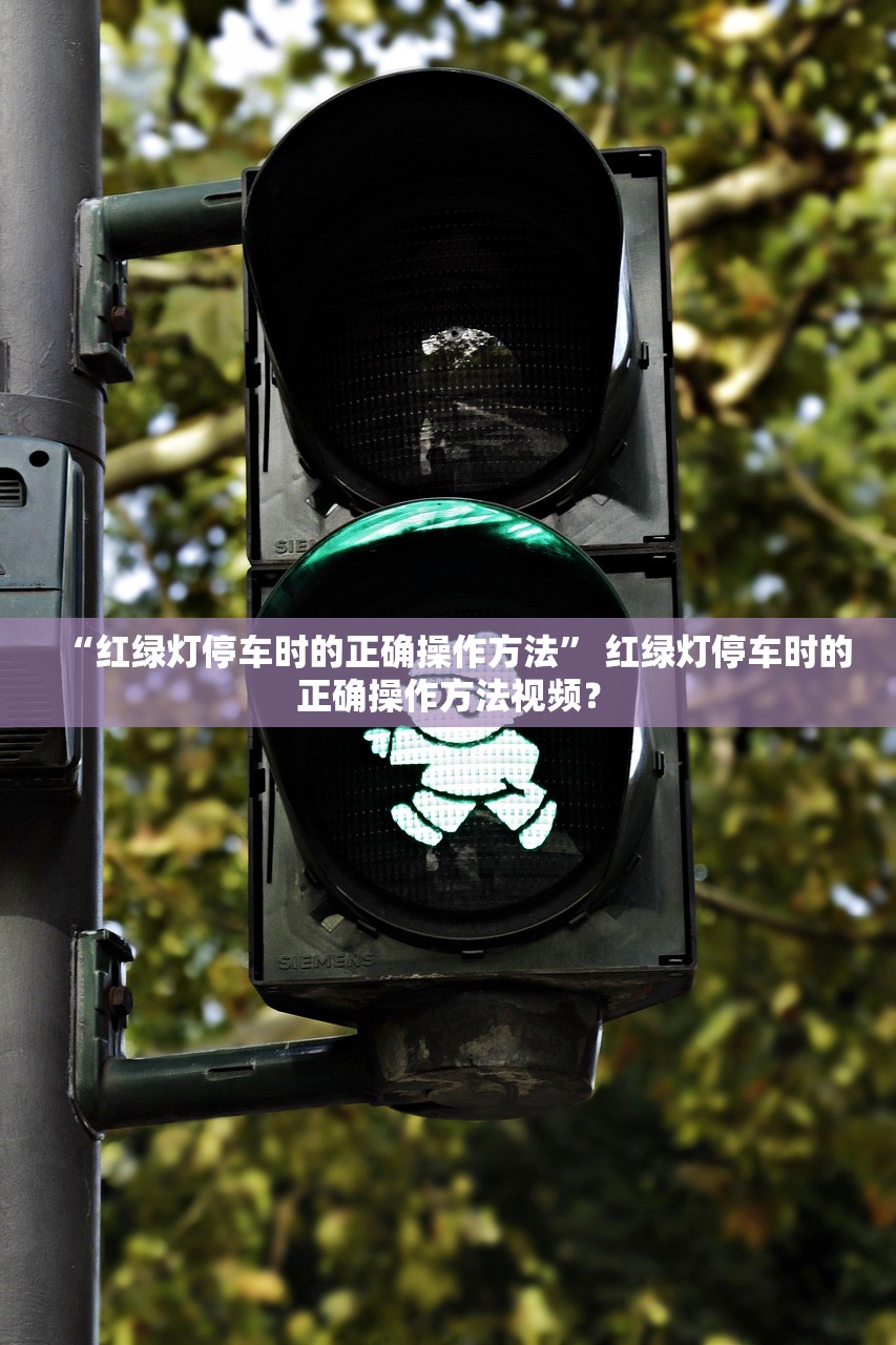 “红绿灯停车时的正确操作方法” 红绿灯停车时的正确操作方法视频？