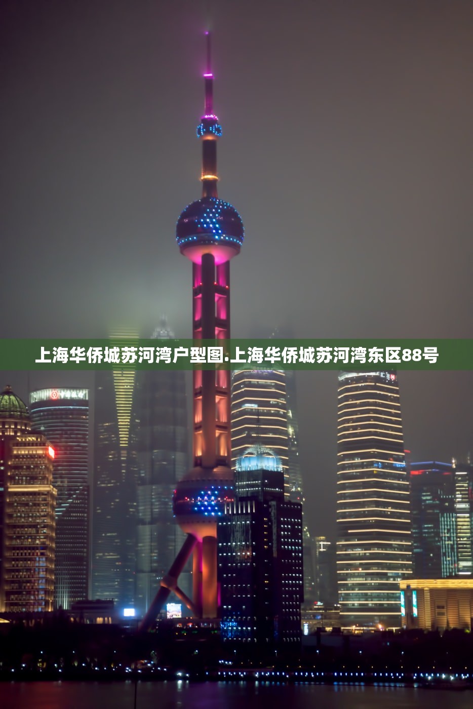 上海华侨城苏河湾户型图.上海华侨城苏河湾东区88号
