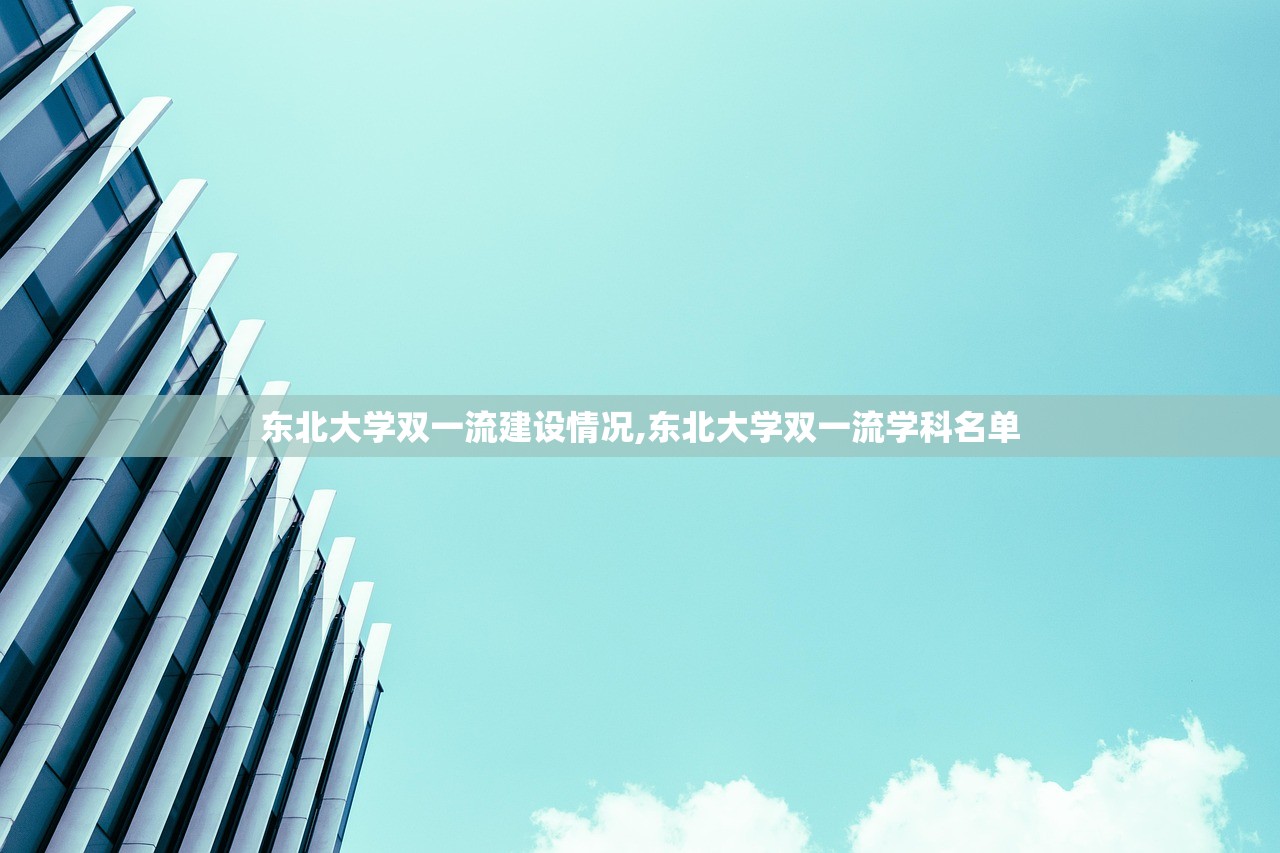 东北大学双一流建设情况,东北大学双一流学科名单