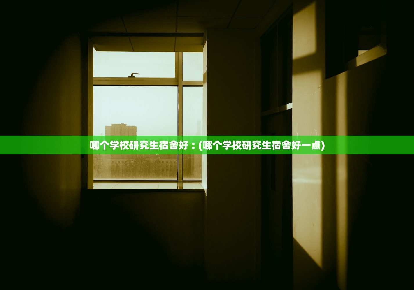 哪个学校研究生宿舍好︰(哪个学校研究生宿舍好一点)